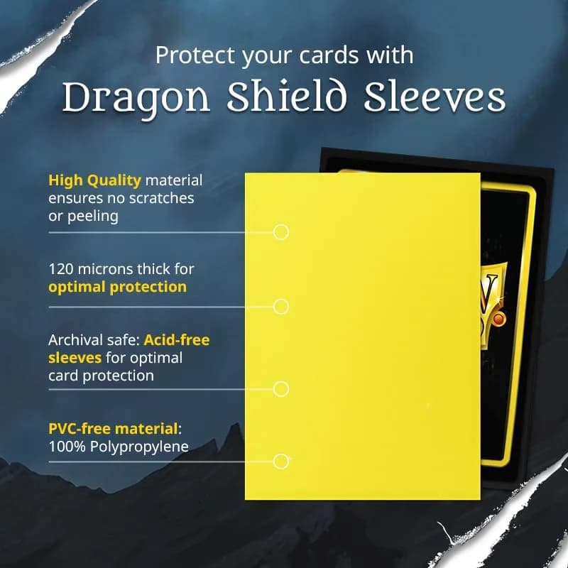 Dragon Shield Standard Size Matte Card Sleeves Jet 100 CT | Protects Cards Up to 63x88mm thumbnail 10