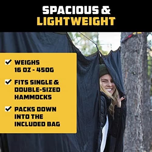 Wise Owl Outfitters Hammock Bug Net – Mosquito Net for Hammock, Lightweight Bug Netting for Camping, Hiking, Backpacking, Forest & Outdoor Use thumbnail 4