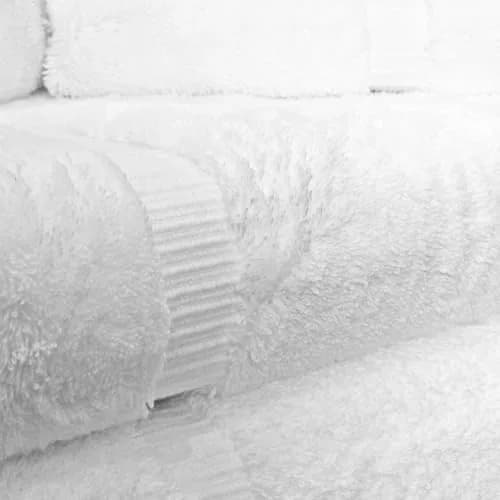 Towel Bazaar 8-Piece Turkish Cotton Towel Set White | 2 Bath (54x27in), 2 Hand (30x16in), 4 Washcloths (13x13in) | Soft, Absorbent, Quick-Dry thumbnail 2