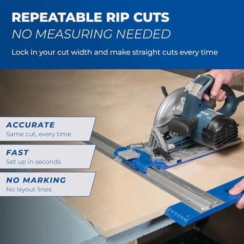 Kreg Rip-Cut Circular Saw Guide | Precision Cutting Tool for Home Improvement thumbnail 3