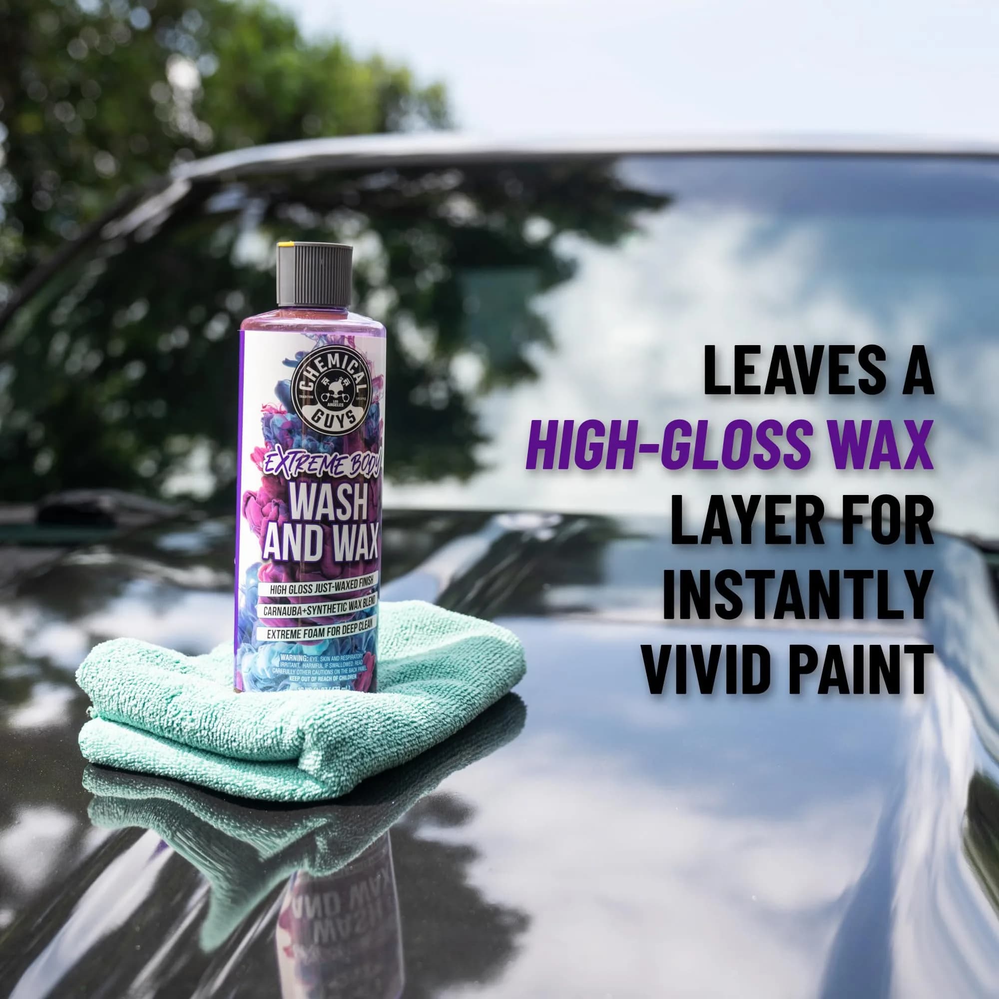 Chemical Guys Extreme Bodywash & Wax Car Wash Soap 473ml (16 oz) | pH-Balanced Formula for Gloss & Protection — 64 Ounce thumbnail 4