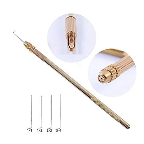 YANTAISIYU Brass Ventilating Holder with 4 Needles for Lace Wigs | 5 Piece Set thumbnail 1