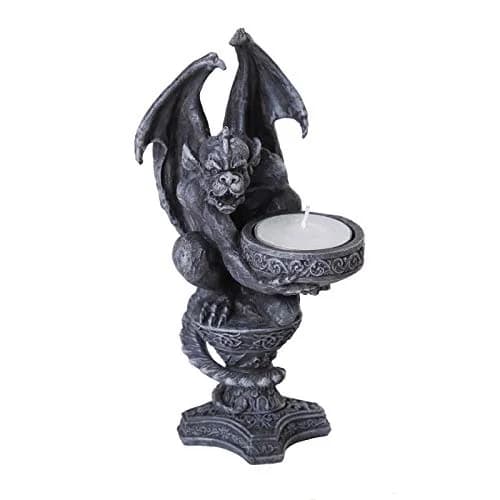 Pacific Giftware Silas The Gargoyle Candle Holder 6 Inch | Gothic Medieval Decor - main product image