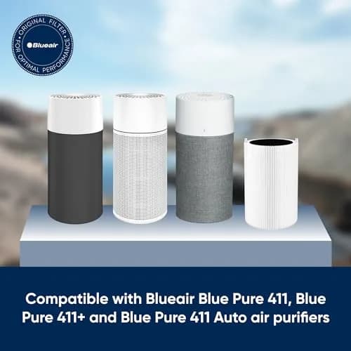 Blueair Blue Pure 411+ Genuine Replacement Filter, Particle and Activated Carbon | 19.05cm x 20.32cm x 28.19cm (7.5" x 8" x 11.1") thumbnail 2
