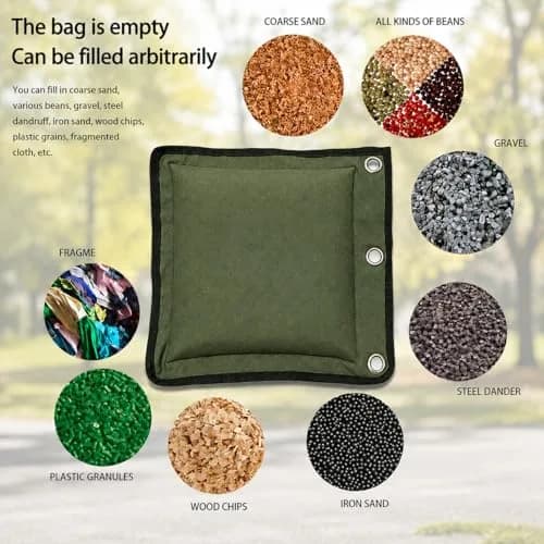 ZooBoo Wing Chun Wall Bag Canvas Leather Striking Pad 30cm x 33cm | Heavy-Duty for Kung Fu Training thumbnail 4