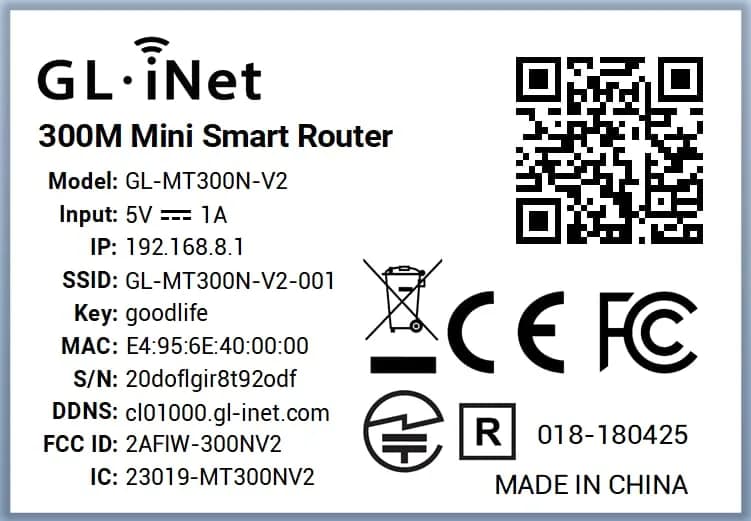 GL.iNet GL-MT300N-V2 Mango Portable Mini Travel VPN WiFi Router | 300Mbps 2.4GHz, 2 Ethernet Ports, 128MB RAM, 40g thumbnail 9
