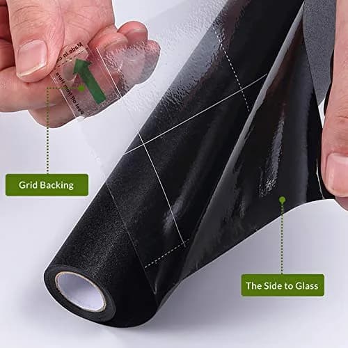 VELIMAX Static Cling Total Blackout Window Film 90cm x 200cm (35.4" x 78.7") | Blocks 99% Light for Privacy thumbnail 3
