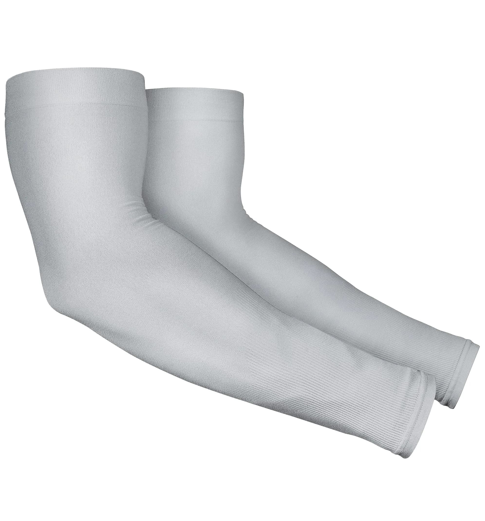 Tough Outdoors UV Arm Sleeves for Men & Women - Sun Protection Cooling Compression Arm Sleeves (Pair, Light Gray) | Blocks 98% UV Rays