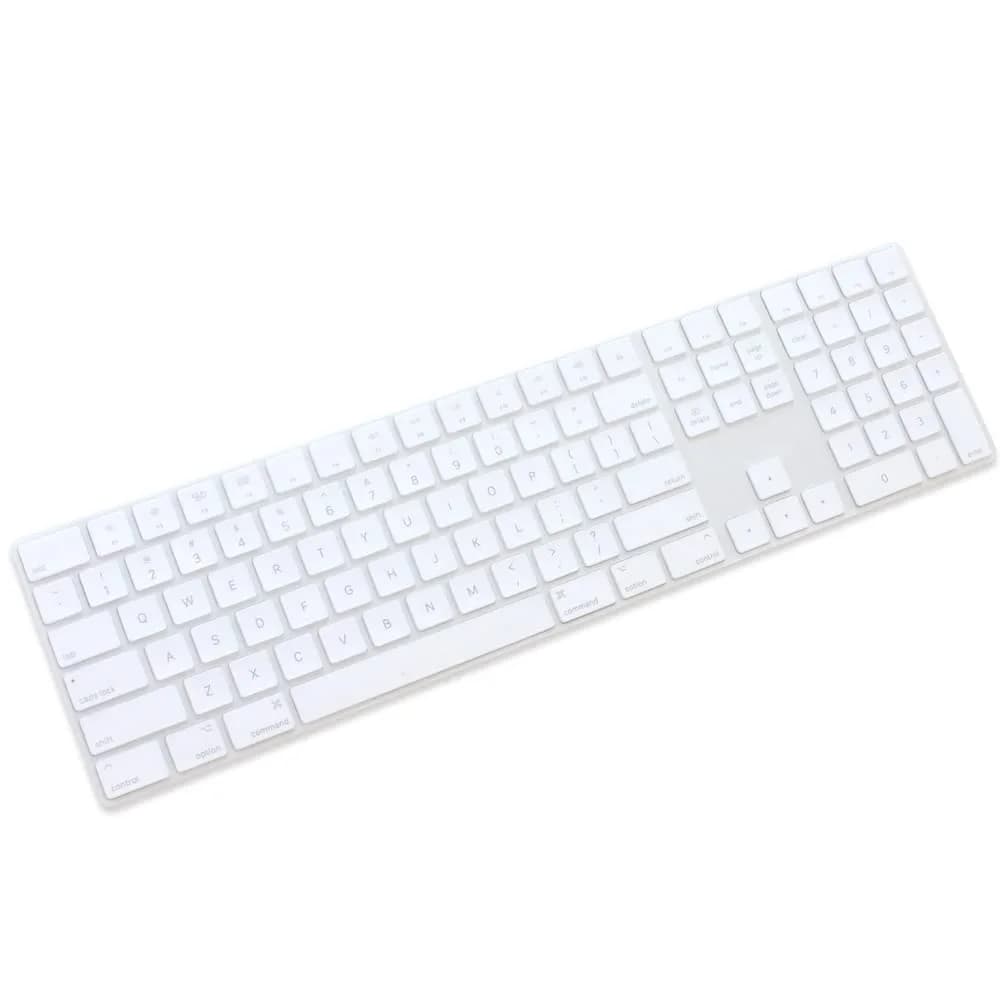 Masino Silicone Keyboard Cover for Apple Magic Keyboard MQ052LL/A (A1843) US Layout | Ultra Thin Black Protector Skin — Transparent