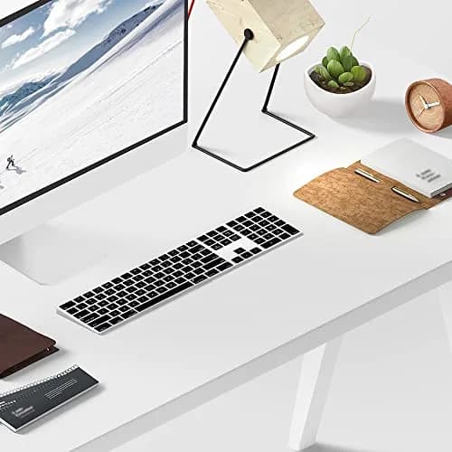 Masino Silicone Keyboard Cover for Apple Magic Keyboard MQ052LL/A (A1843) US Layout | Ultra Thin Black Protector Skin thumbnail 7