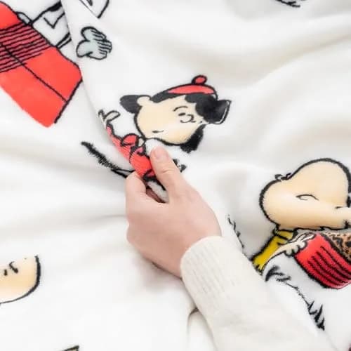 Berkshire VelvetLoft Peanuts Snoopy Plush Throw Blanket 55" x 70" | Soft & Cozy for Peanuts Fans thumbnail 7