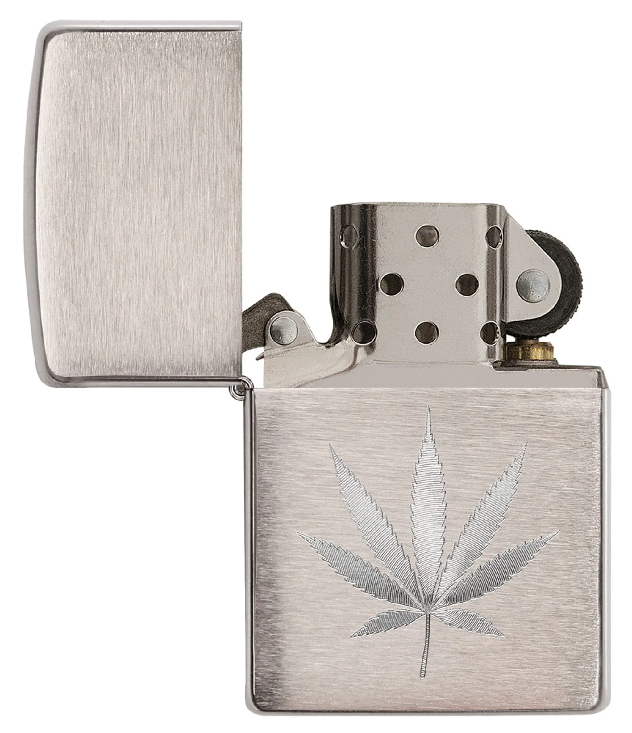 Zippo Ocean Crystal Black Ice Pocket Lighter | Windproof Metal Construction — High Polish Chrome thumbnail 4
