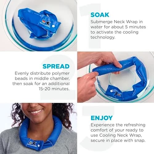 KOOLGATOR Evaporative Cooling Neck Wrap Golf Divot Drive 1 Pack | Natural Cooling Relief for Active Use thumbnail 6