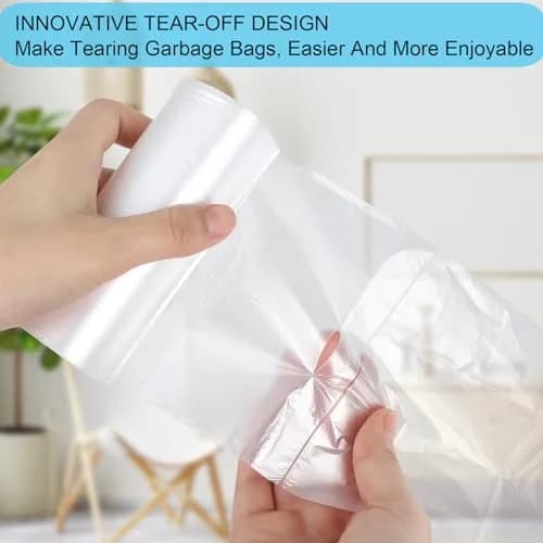 SOSOHOME Clear Small Trash Bags 1.2 Gallon (4.5 Liters) | 150 Count Value Pack thumbnail 4