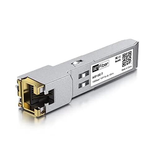 H!Fiber.com 1.25G SFP to RJ45 Module 100m (2-Pack) | Copper Ethernet Transceiver for Cisco, Ubiquiti, Mikrotik thumbnail 2