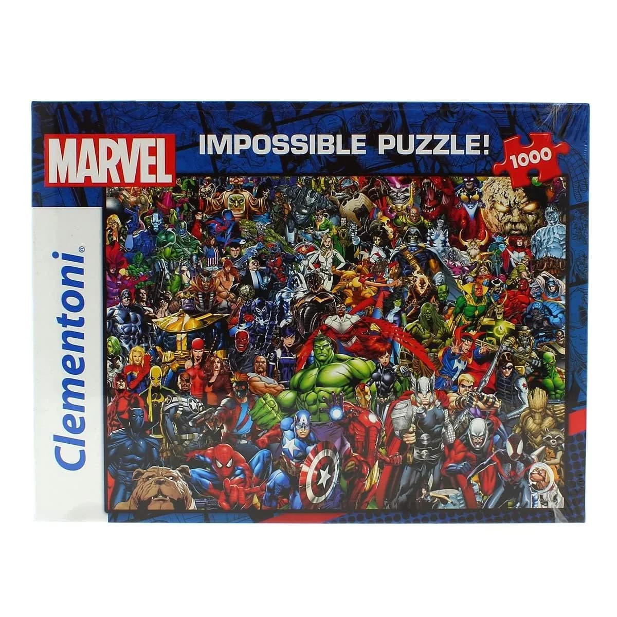 Clementoni Marvel Impossible Jigsaw Puzzle 1000 Pieces | Challenging Puzzle for Adults, Made in Italy - main product image
