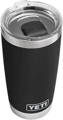 YETI Rambler 20 oz Tumbler Stainless Steel Vacuum Insulated with MagSlider Lid Black | 591ml (20 oz) Tumbler thumbnail 3