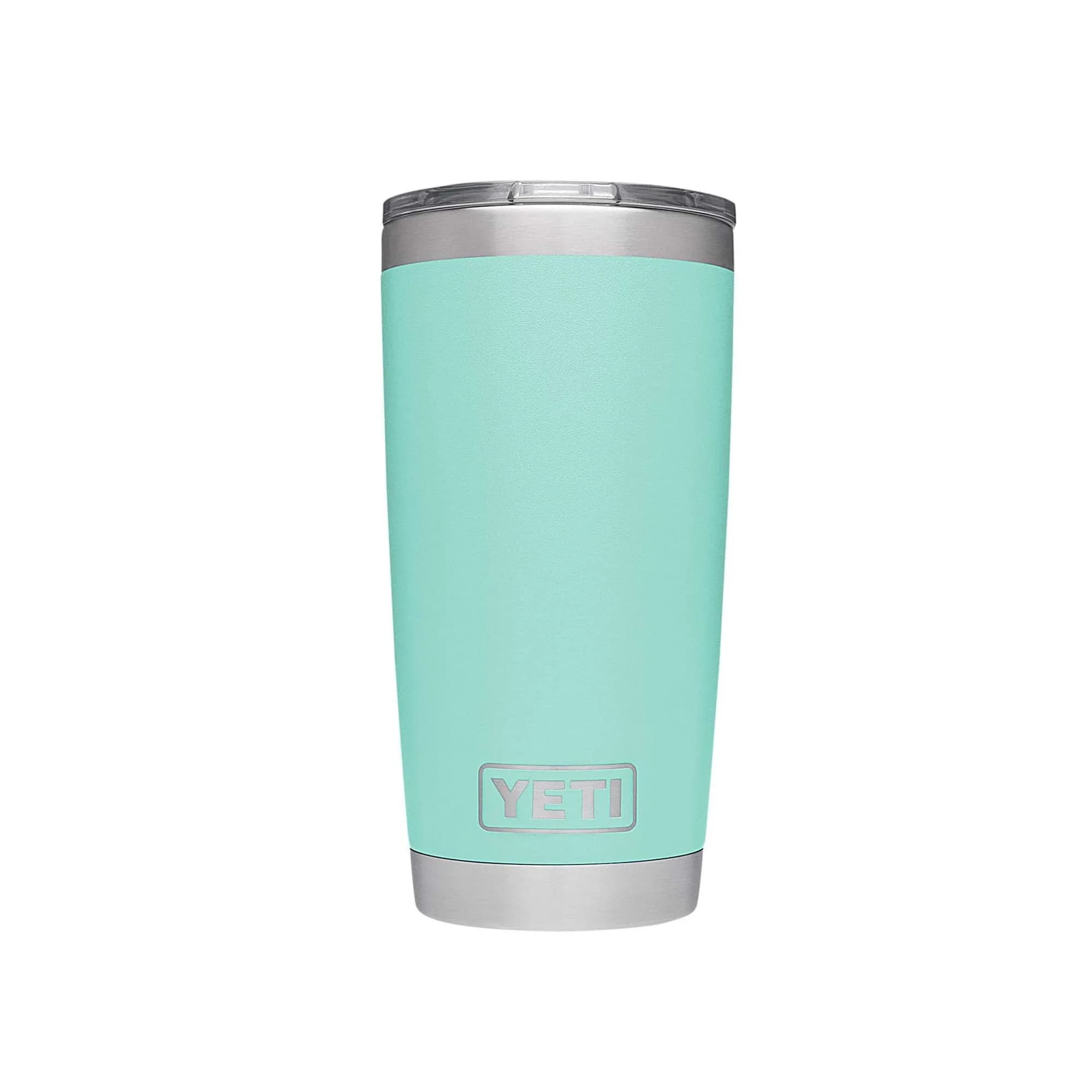 YETI Rambler 20 oz Tumbler Stainless Steel Vacuum Insulated with MagSlider Lid Black | 591ml (20 oz) Tumbler — Seafoam