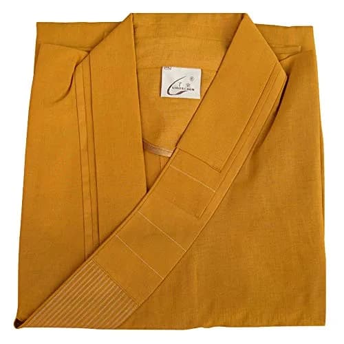 ZooBoo Saolin Monk Robe Summer Long Gown Meditation Suit | Traditional Zen-inspired Buddhist Attire thumbnail 2