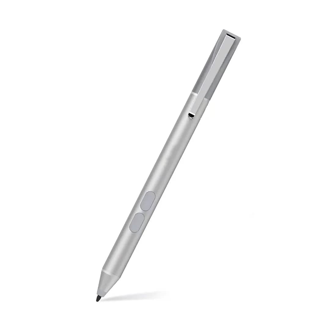 tesha Surface Pen with Eraser & Right-Click, 1024 Pressure, 4.9-inch (12.4 cm) Length | Compatible with Microsoft MPP Devices — Platinum