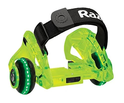 Razor Jetts DLX Heel Wheels - Neon Green | Light-Up LED & Sparks for Kids & Adults thumbnail 4
