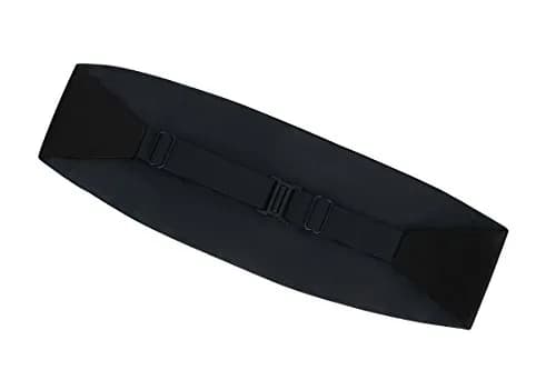 S.H. Churchill & Co. Men's Adjustable 4-Pleat Satin Cummerbund Black | Fits Waists Up to 48 Inches thumbnail 7