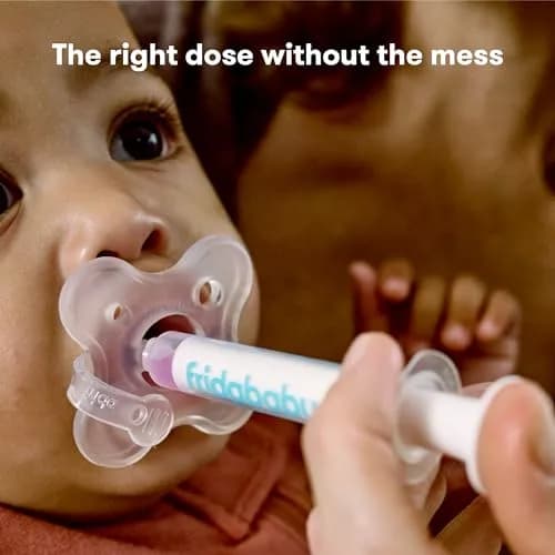 Frida Baby Medicine Pacifier Syringe, Accu-Dose Paci, 1 Count (Clear) | Mess-Free Dosing for Infants thumbnail 2