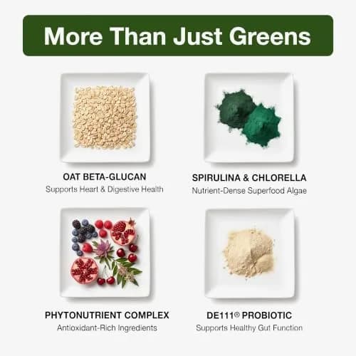 Biopharma Scientific NanoGreens + Probiotic Greens Powder (Strawberry) | Plant-Based Superfood with 5 Billion CFU & 30 Servings thumbnail 4