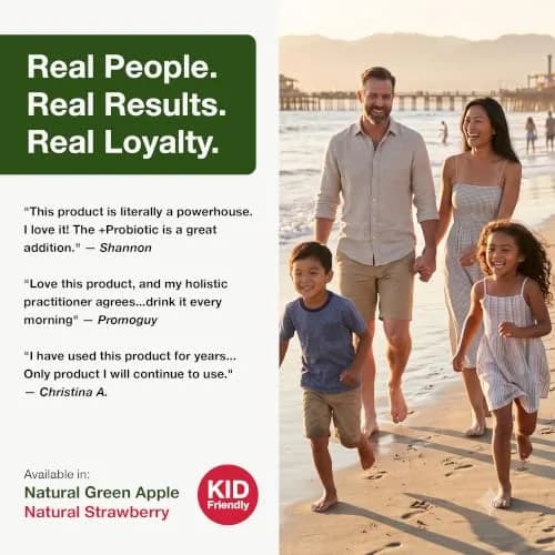 Biopharma Scientific NanoGreens + Probiotic Greens Powder (Strawberry) | Plant-Based Superfood with 5 Billion CFU & 30 Servings thumbnail 6