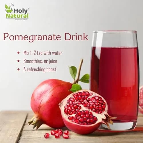 Holy Natural Pomegranate Powder 100g (3.52 Oz) | Organic Fruit Powder for Baking & Drinks thumbnail 5