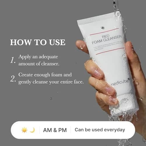 medicube Red Foam Cleanser 120ml (4.05 Fl Oz) | Deep Cleansing with Salicylic Acid thumbnail 5
