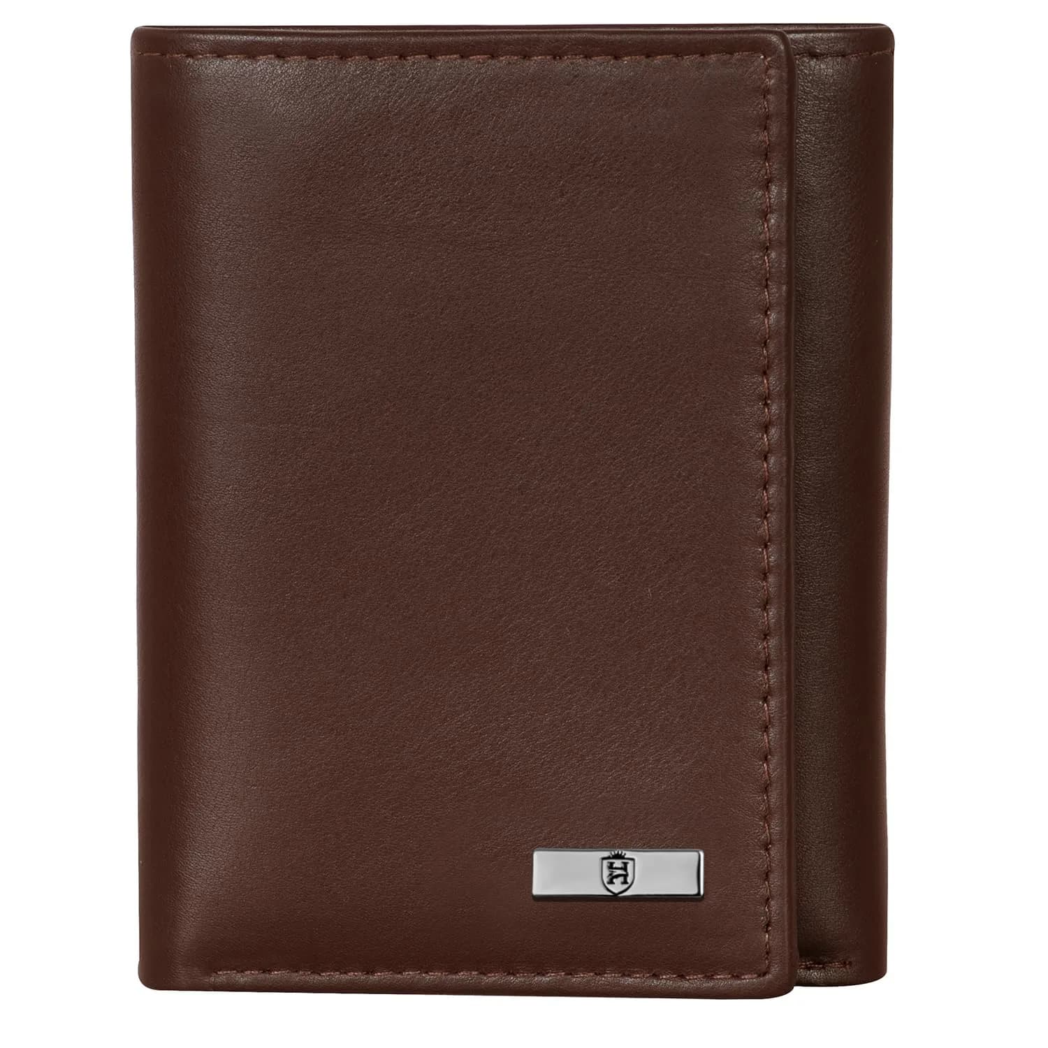 HORNBULL Trifold Leather Wallet for Men - Premium Top Grain Leather, Casual Style, 2 Compartments, 5 Card Slots, Brown | RFID Protected - main product image