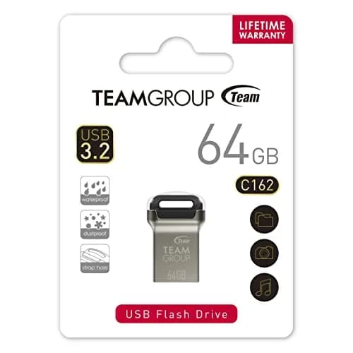 TEAMGROUP C162 64GB USB 3.2 Gen 1 Flash Drive | 100MB/s Read Speed thumbnail 9
