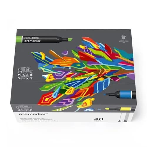 Winsor & Newton Promarker Essential Collection Set of 48 | Alcohol-Based Markers for Art & Craft thumbnail 6