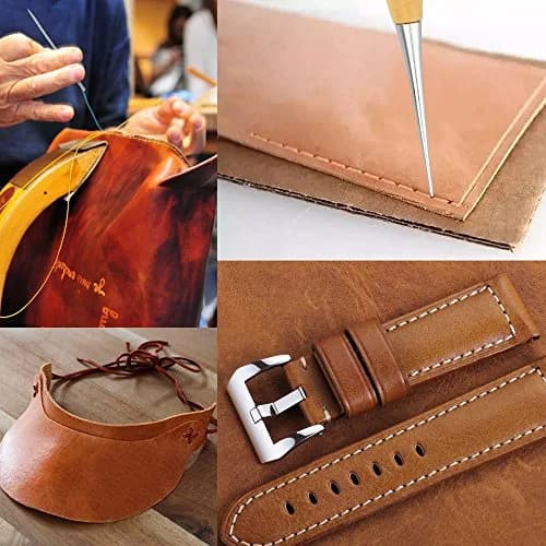 JANYUN 150D Waxed Leather Sewing Thread Cord 1mm Diameter, 264 Yards Total | 8 Colors for Leather Craft DIY thumbnail 6