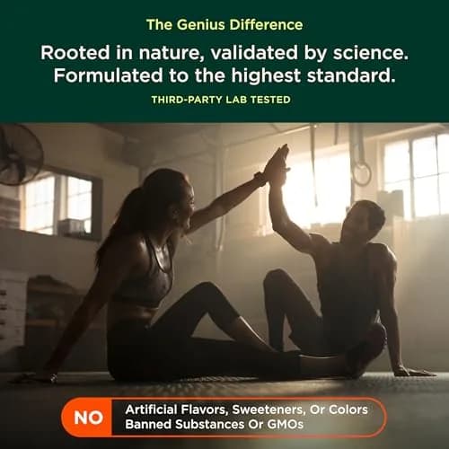 The Genius Brand Genius Joy Nootropic Mood Supplement, 100 Veggie Pills | Mood Boosting Vitamins & Minerals for Focus & Wellbeing thumbnail 8