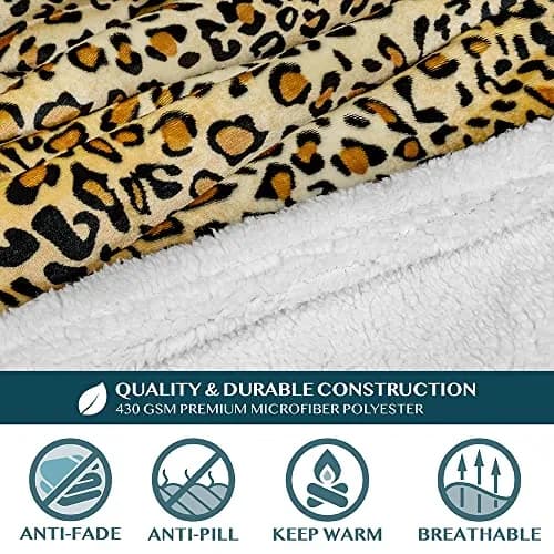 PAVILIA Wearable Blanket with Sleeves & Pocket for Women & Men | Soft Fleece Snuggle Throw with Sherpa Trim, Cozy Couch Robe, Gift Idea thumbnail 8