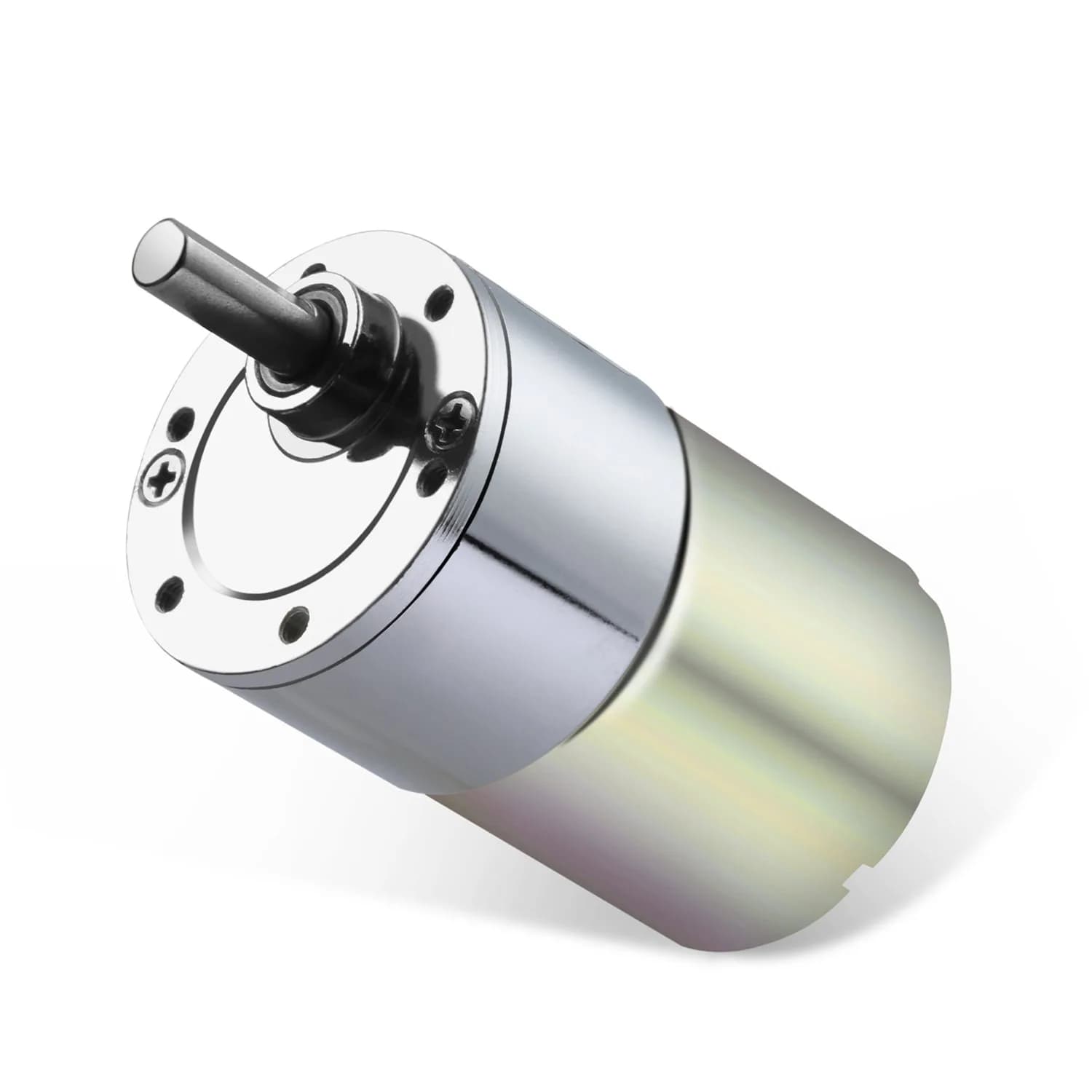Greartisan DC 12V 1000RPM Gear Motor High Torque Electric Micro Speed Reduction Geared Motor Eccentric Output Shaft 37mm Diameter Gearbox | All-Metal Gears, 1000 RPM, 12V - main product image