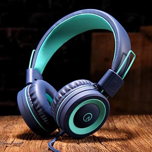 noot products K11 Kids Headphones with Wired Cord 3.5mm Jack Navy/Teal | Adjustable, Foldable, Tangle-Free for Kids 3+ thumbnail 5