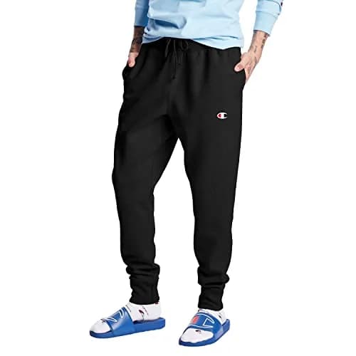 Champion Men's Reverse Weave Jogger, black/"c" logo, X-Small | Heavyweight fleece, classic fit, streetwear comfort thumbnail 1