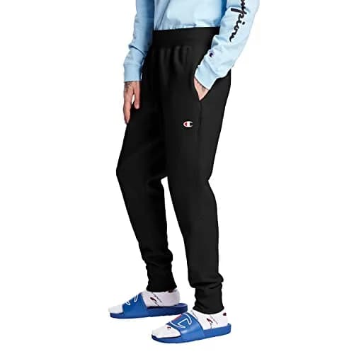 Champion Men's Reverse Weave Jogger, black/"c" logo, X-Small | Heavyweight fleece, classic fit, streetwear comfort thumbnail 3