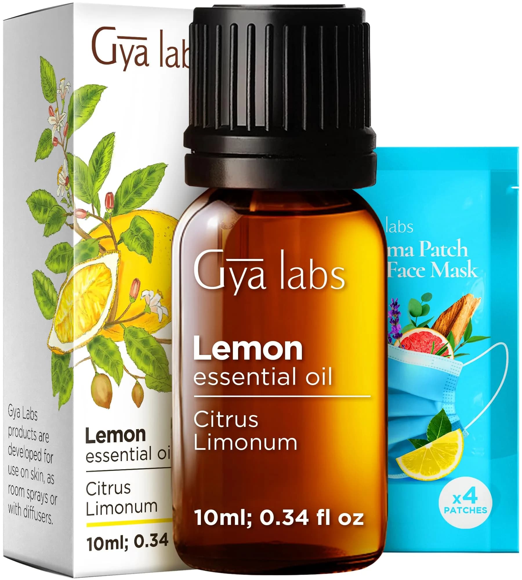 Gya Labs 100% Pure Tea Tree Essential Oil | Hair, Skin, Scalp & Candle Making Scent (1.02 Fl Oz / 30 ml) — Lemon