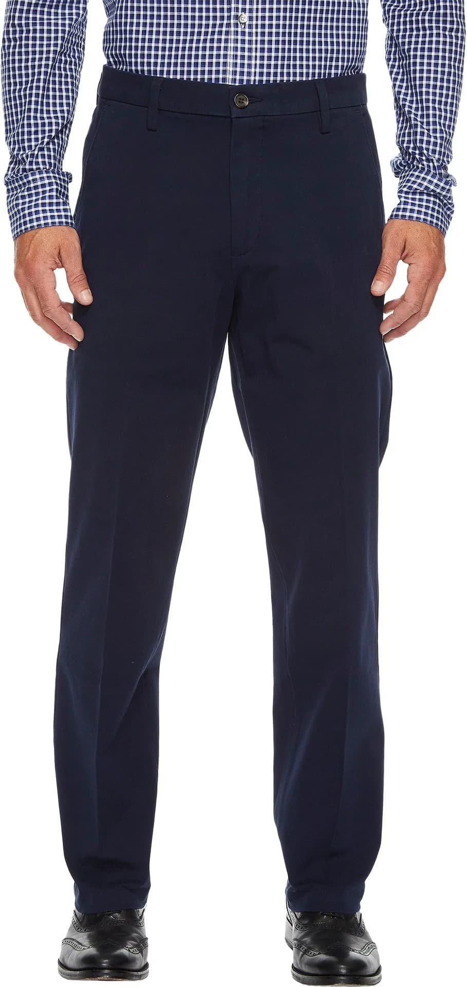 DOCKERS Men's Straight Fit Khaki Pants 36W x 29L | 4-Way Stretch, Classic Fit, Mid Rise, Cotton - main product image