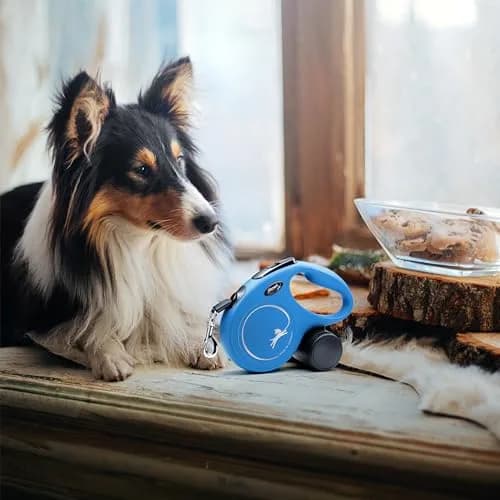 FLEXI Classic Cord Retractable Dog Leash Medium 16 ft Blue | German Engineered Durable Quality for Dogs up to 44 lbs thumbnail 6