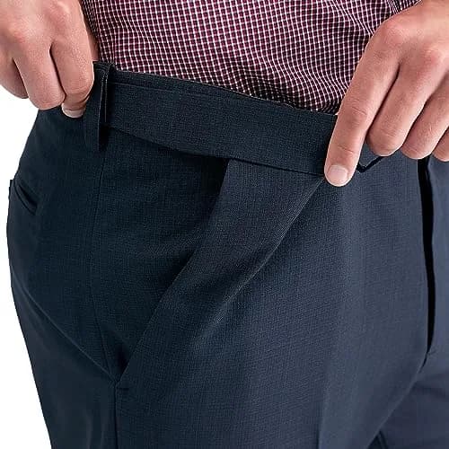 Haggar Men's Big & Tall Classic Fit Dress Pant Black | Premium Comfort, Mid Rise, 48W x 29L thumbnail 2