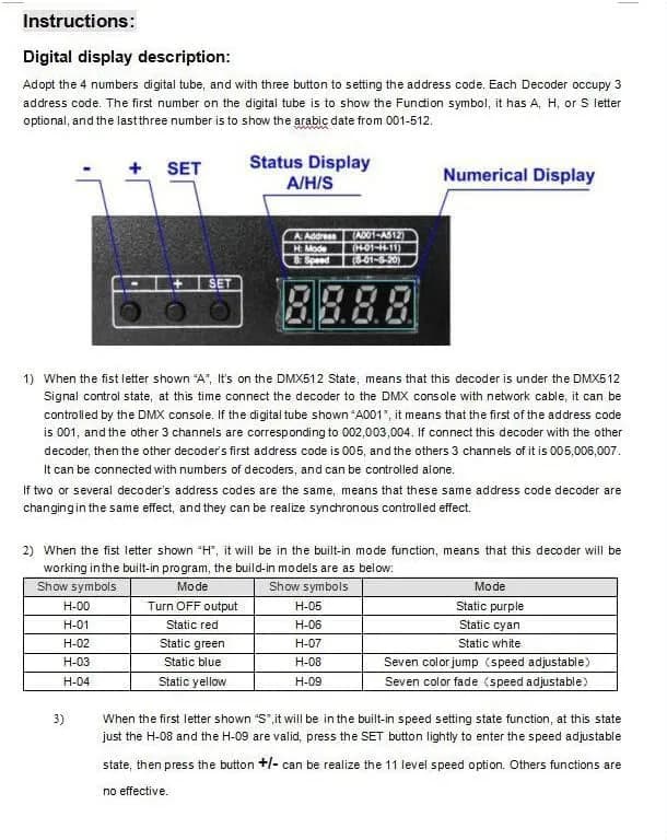 AMKI DMX 512 LED Decoder Controller 4CH Digital Display Decoder 12-24V DC | Controls 4 RGBW LED Strips Independently thumbnail 14