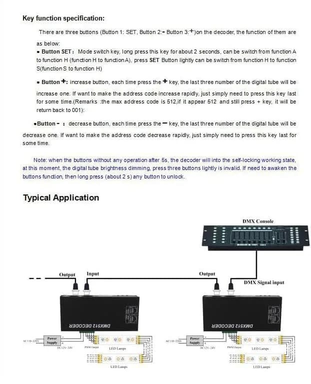 AMKI DMX 512 LED Decoder Controller 4CH Digital Display Decoder 12-24V DC | Controls 4 RGBW LED Strips Independently thumbnail 16