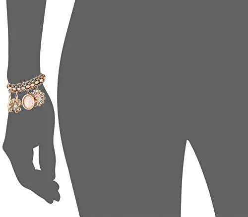 Anne Klein Women's Rose Gold Charm Bracelet Watch 18mm Case | Quartz Movement with Crystal Accents thumbnail 6