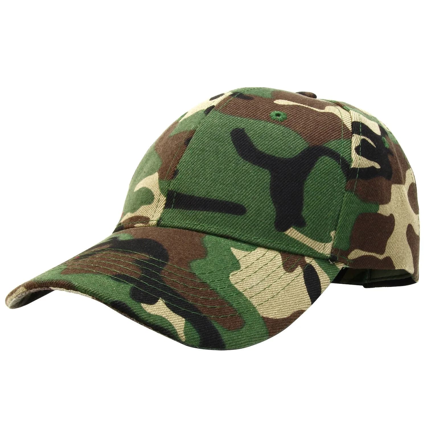 Falari Baseball Cap Adjustable Size for Running Workouts and Outdoor Activities All Seasons (1pc Woodland Camouflage) | Classic Sport Style