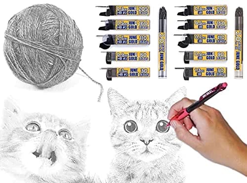 June Gold 0.5 mm 2B Graphite Lead Refills, 18 Count thumbnail 3